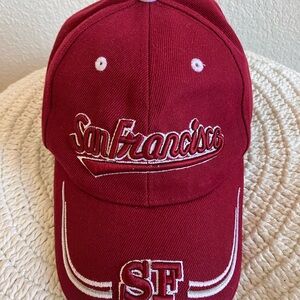 Lanza Red San Francisco Cap used good condition
